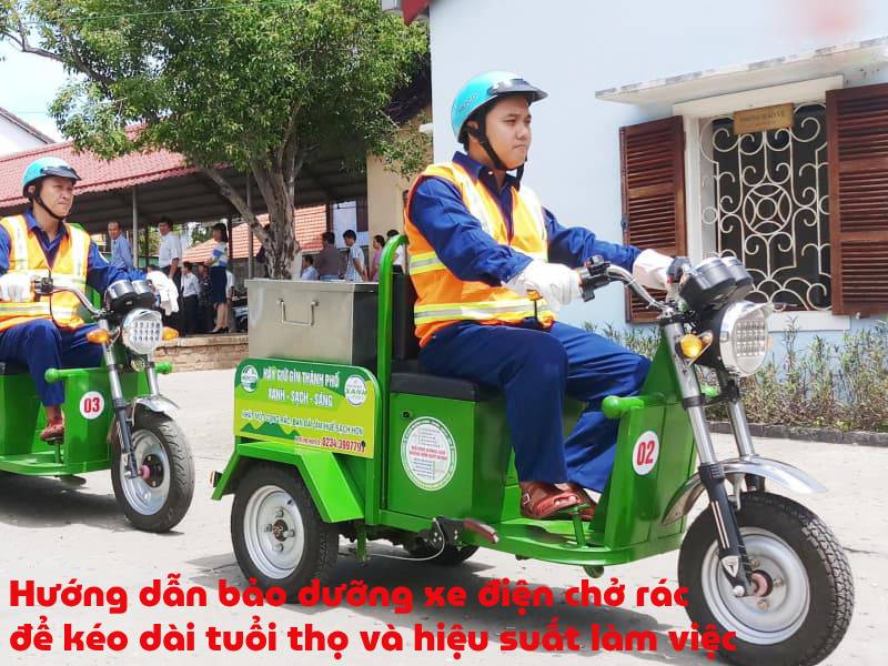 Hướng dẫn bảo dưỡng xe điện chở rác để kéo dài tuổi thọ và hiệu suất làm việc