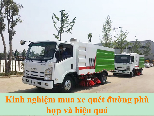 Kinh nghiệm mua xe quét đường phù hợp và hiệu quả