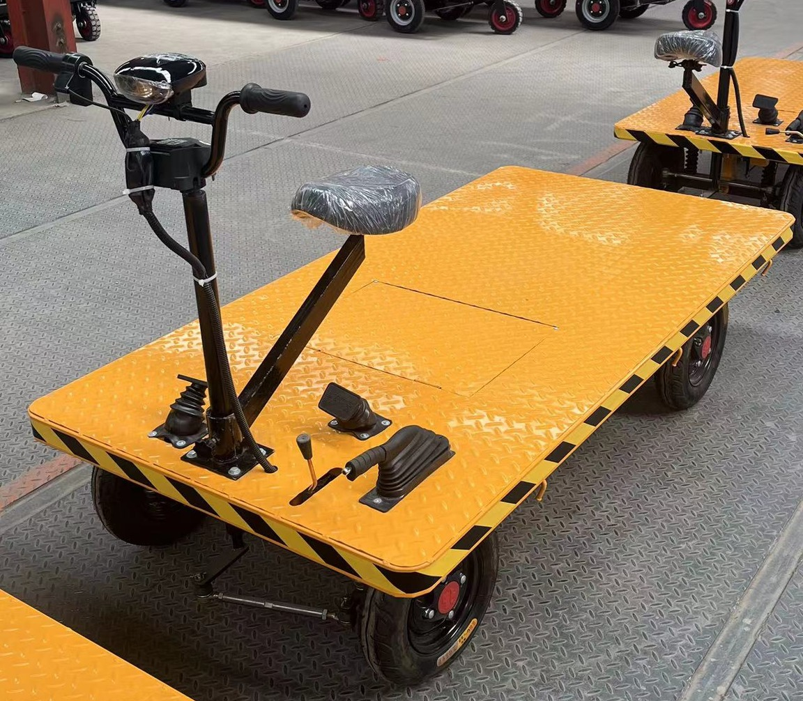 Xe điện 4 bánh chở hàng sàn phẳng tải trọng 800kg