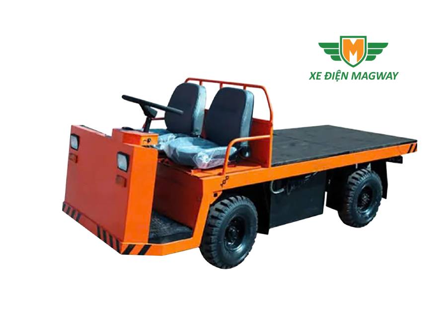 Xe điện 4 bánh chở hàng sàn phẳng tải trọng 2 tấn