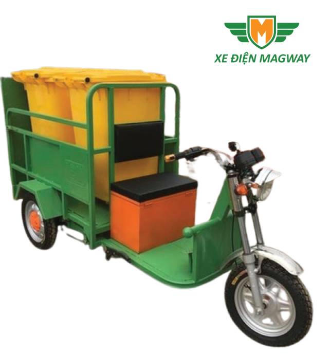 Xe chở rác chạy điện dùng cho thùng nhựa 240L