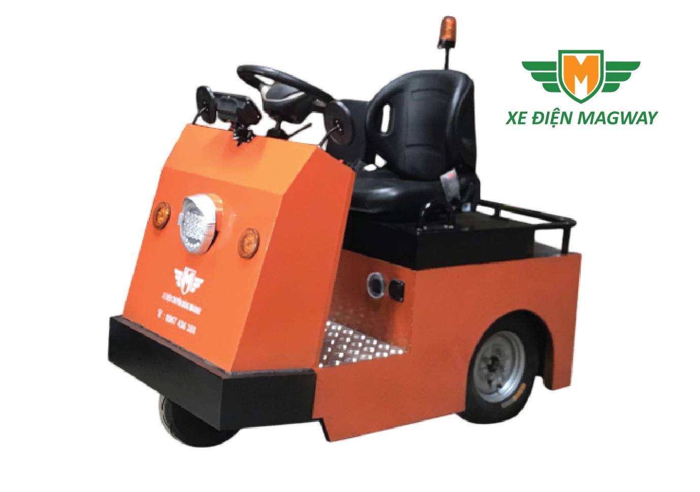 Xe điện kéo hàng ngồi lái tải trọng 2 tấn